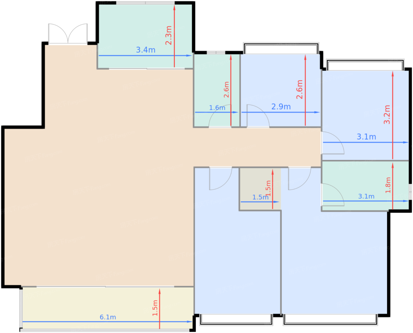 143户型创意装修示意图一
