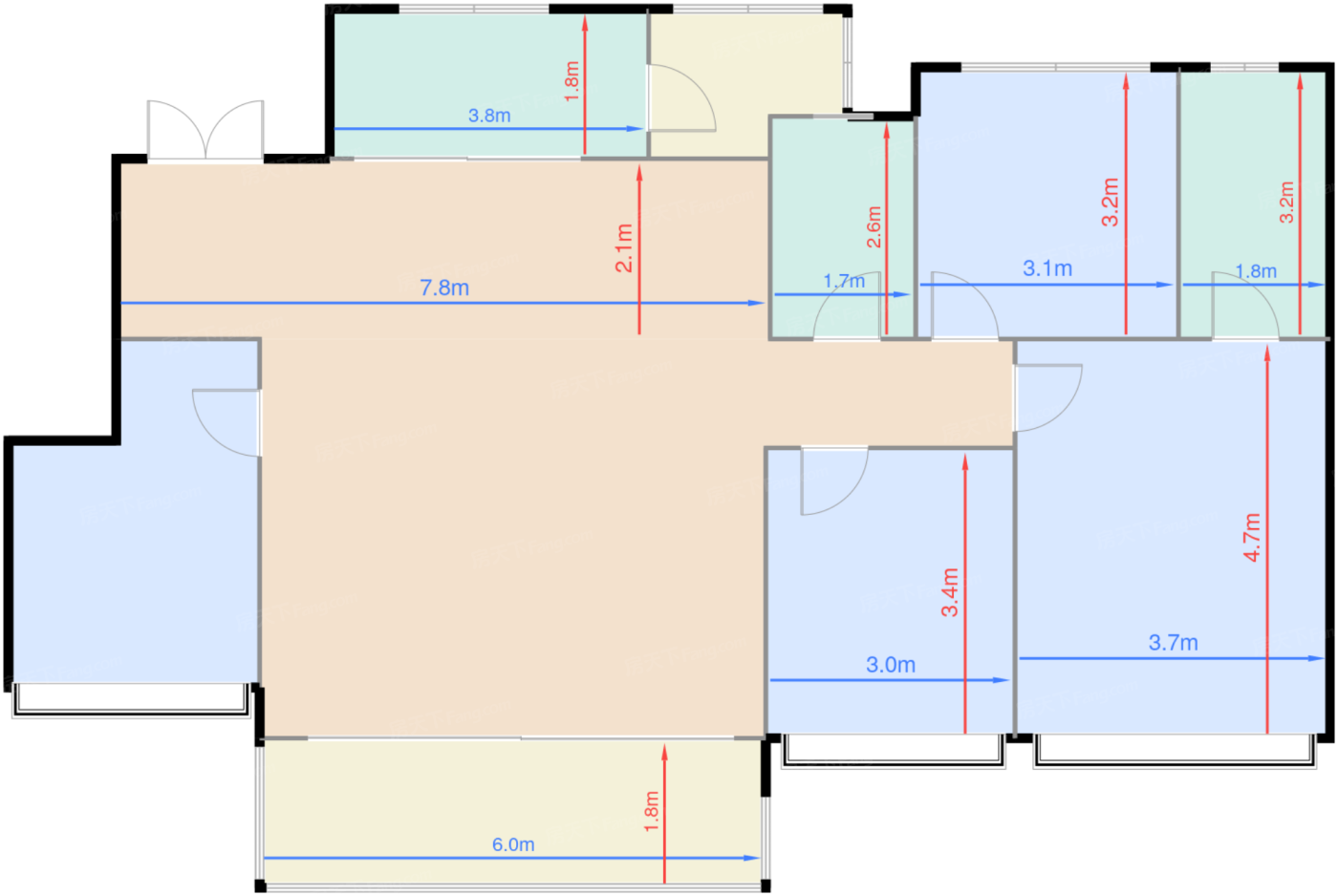 143户型创意装修示意图二
