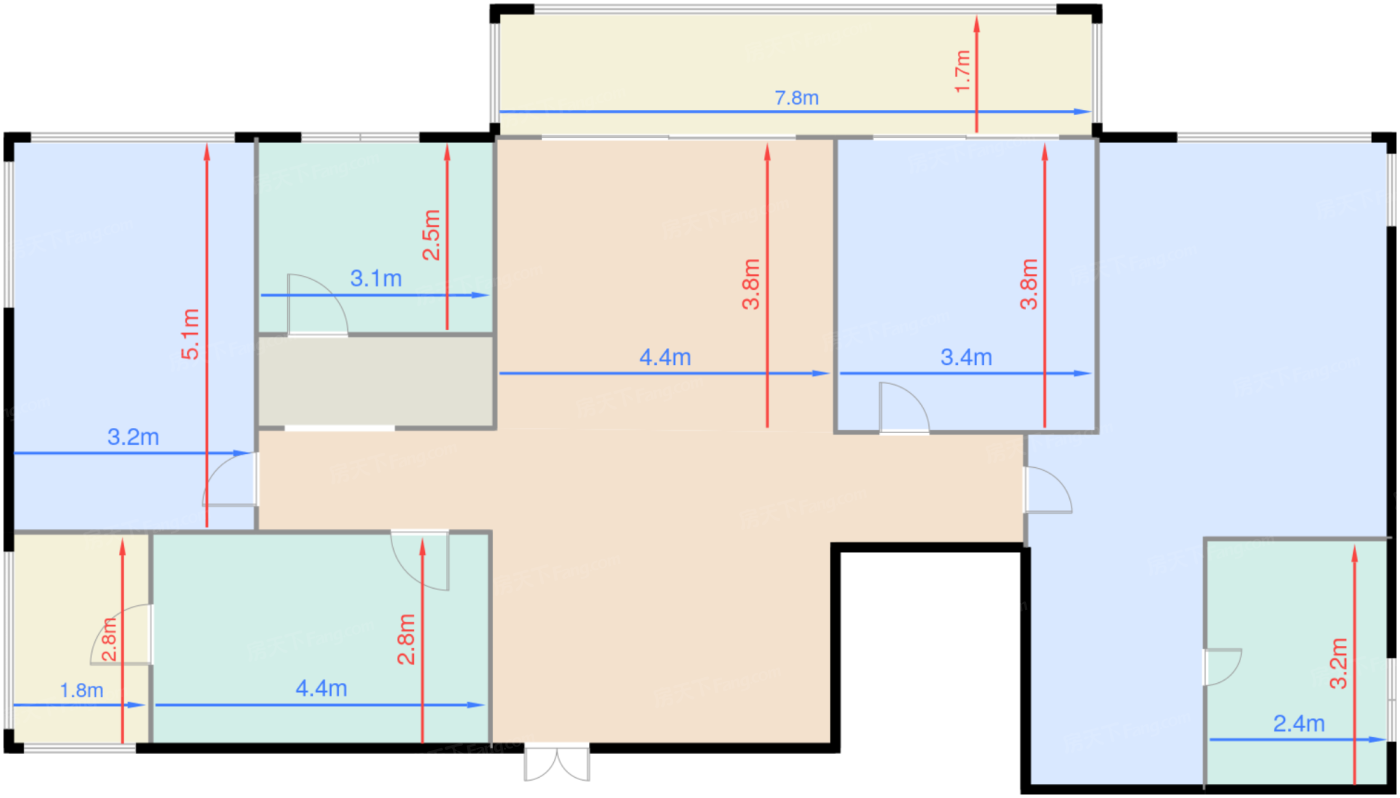 2、4、8号楼D2户型