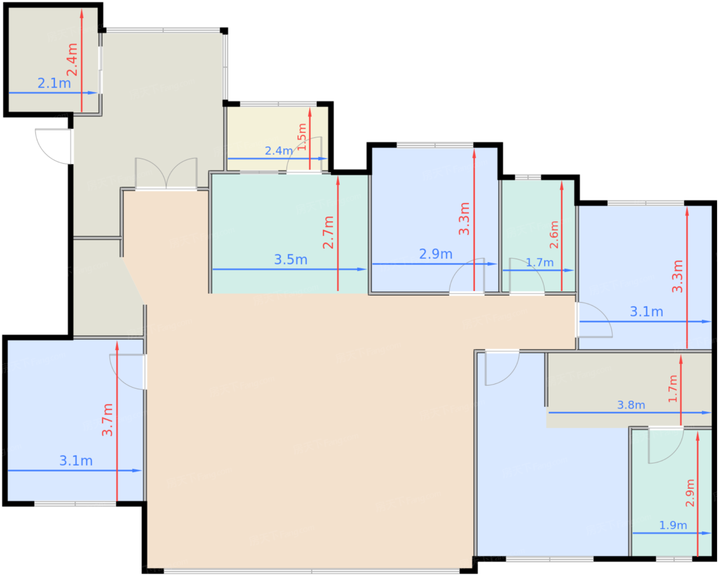 1-3、9-12号楼136户型