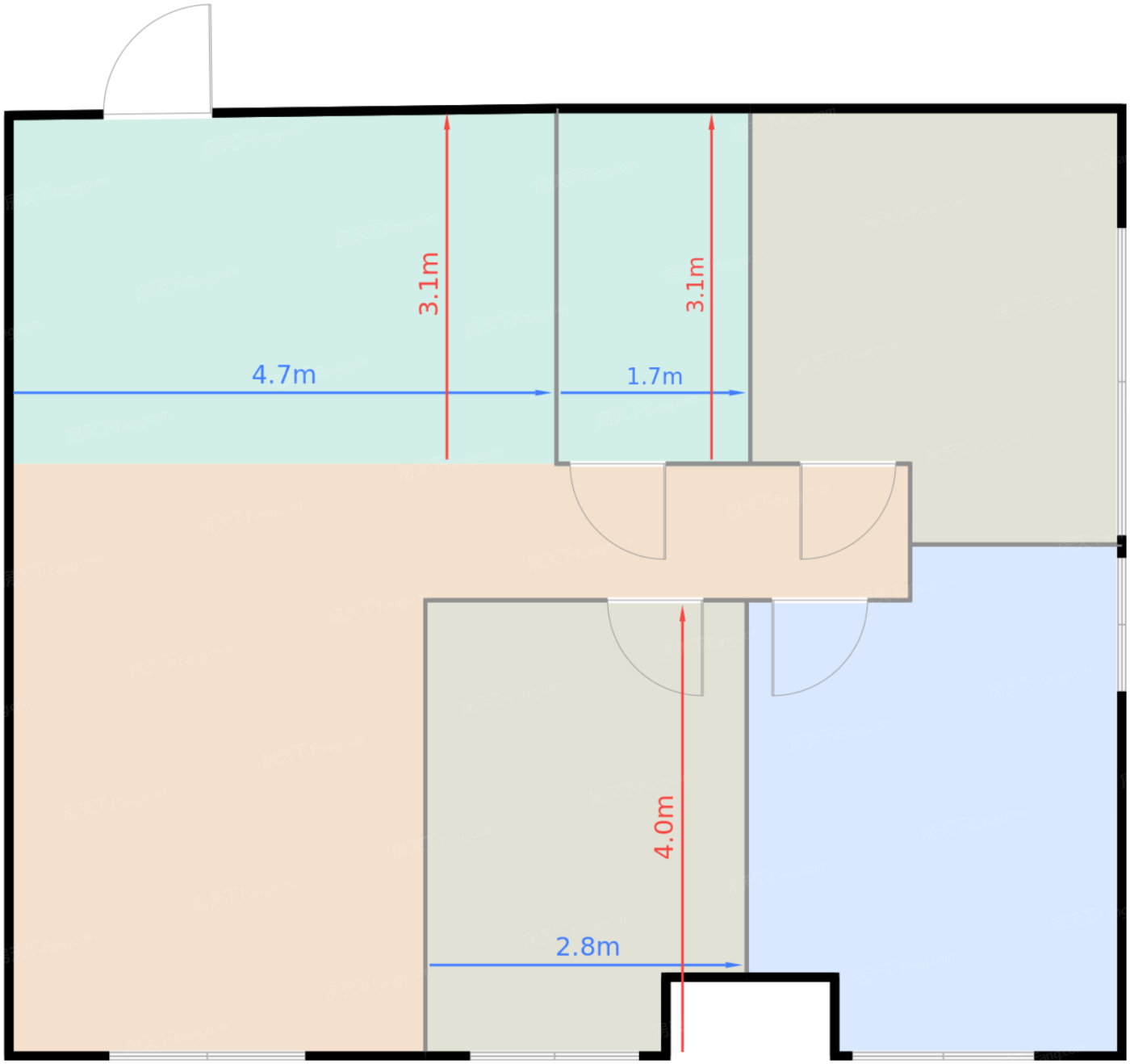A1户型锦域三室