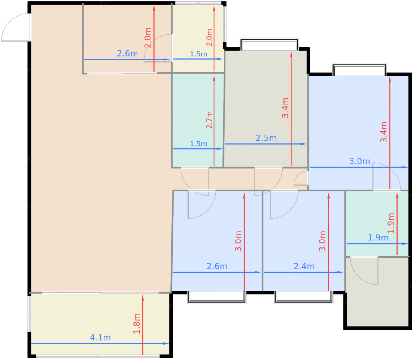 1栋标准层B户型