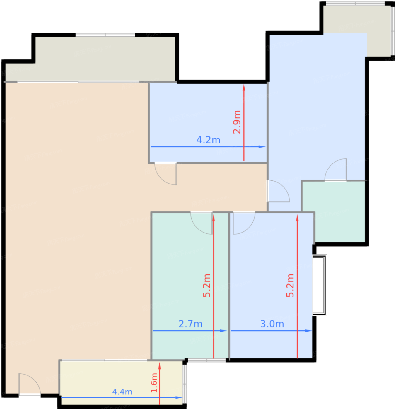 1栋标准层A户型