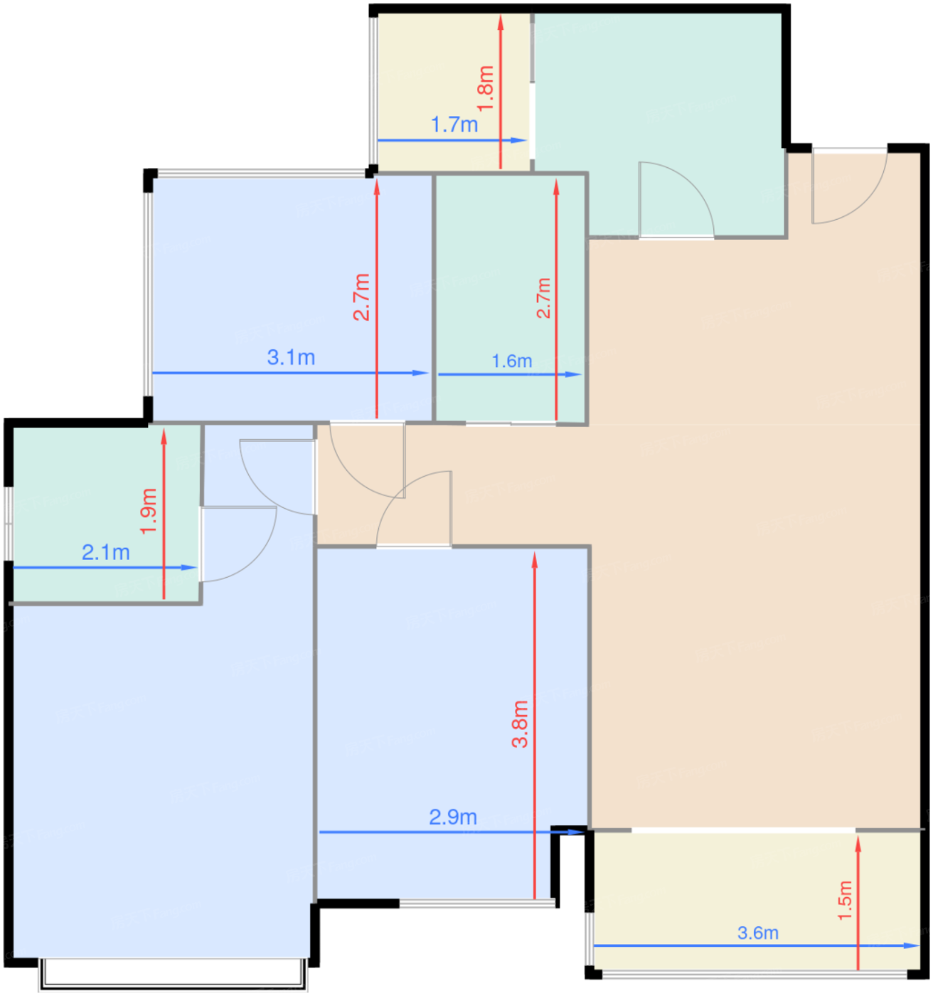 7栋/8栋标准层A3户型