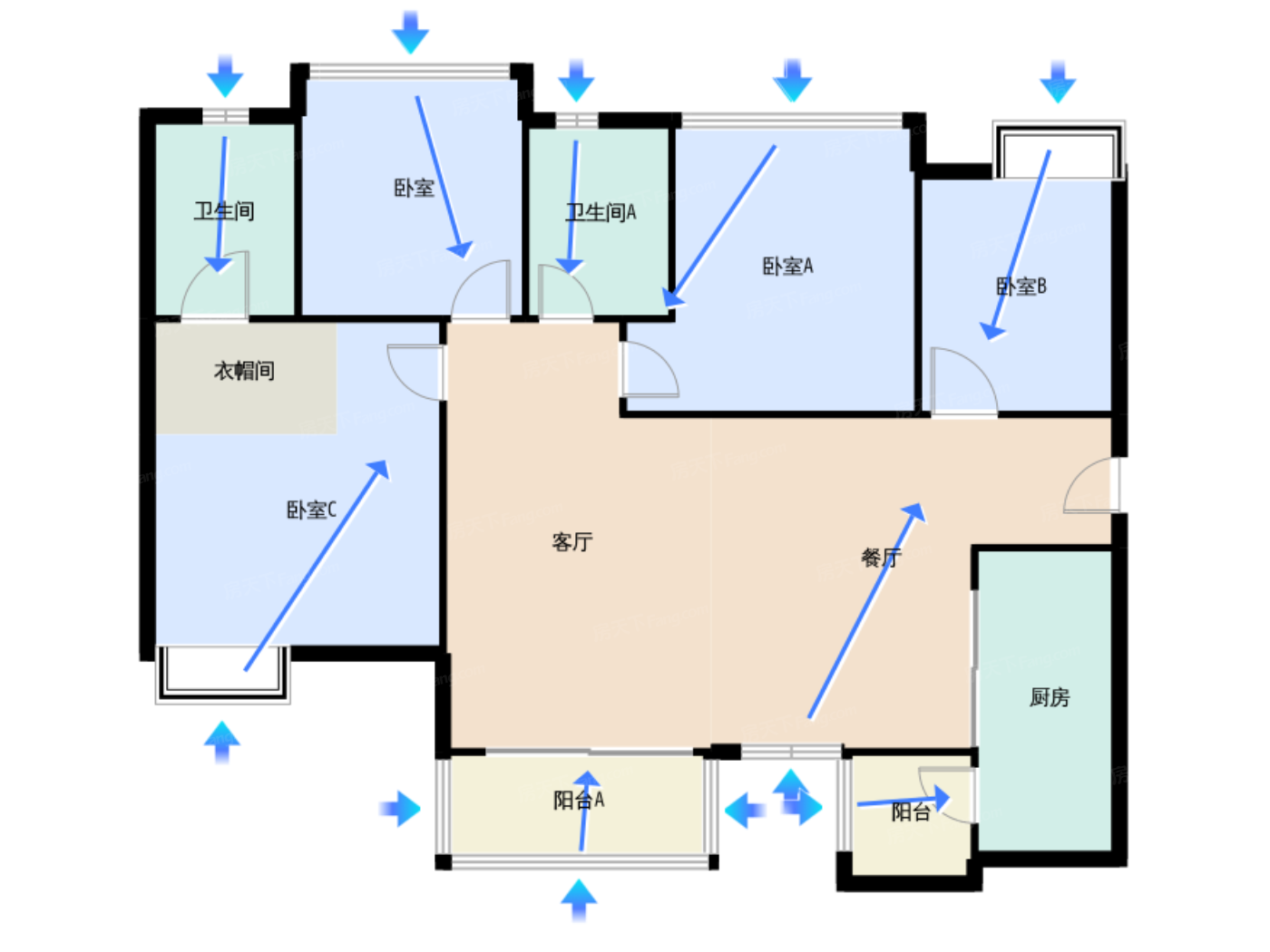 6期9栋标准层B2户型（售罄）