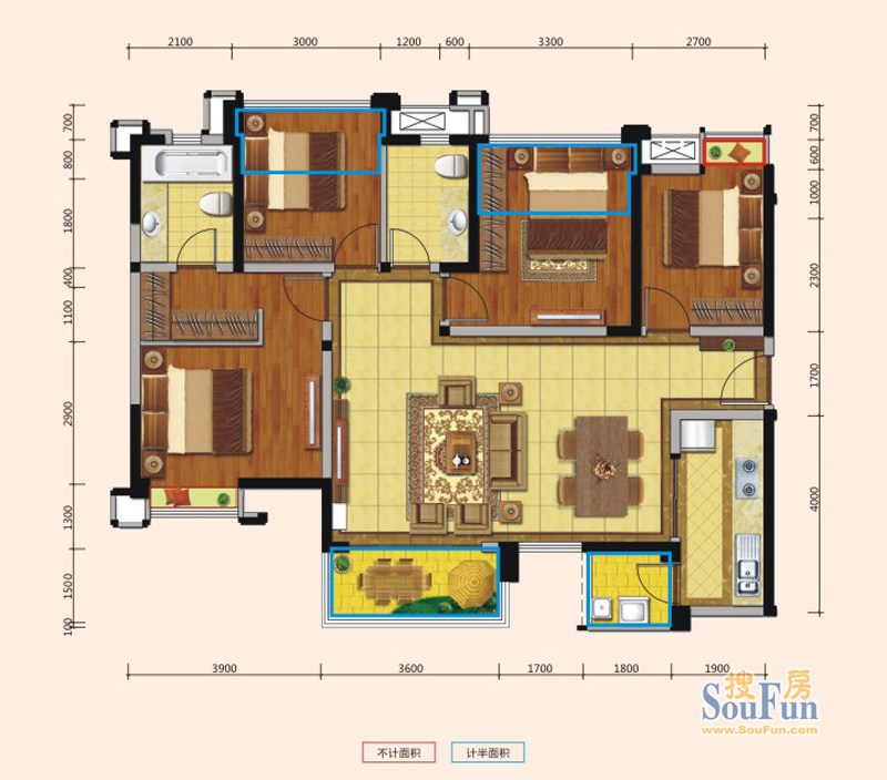 6期9栋标准层B2户型（售罄）