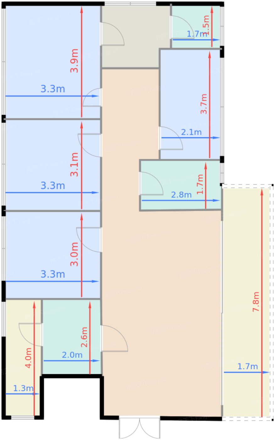 一期一批次F1户型标准层