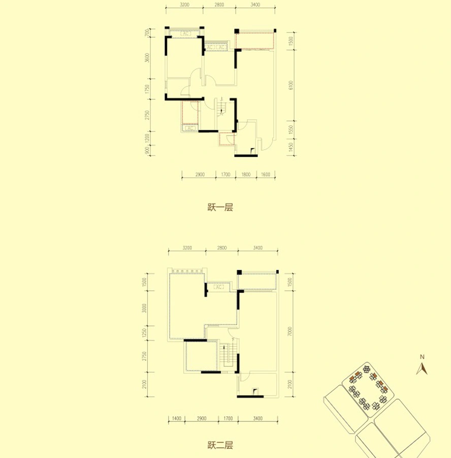 1期2、3、11栋标准层C5户型