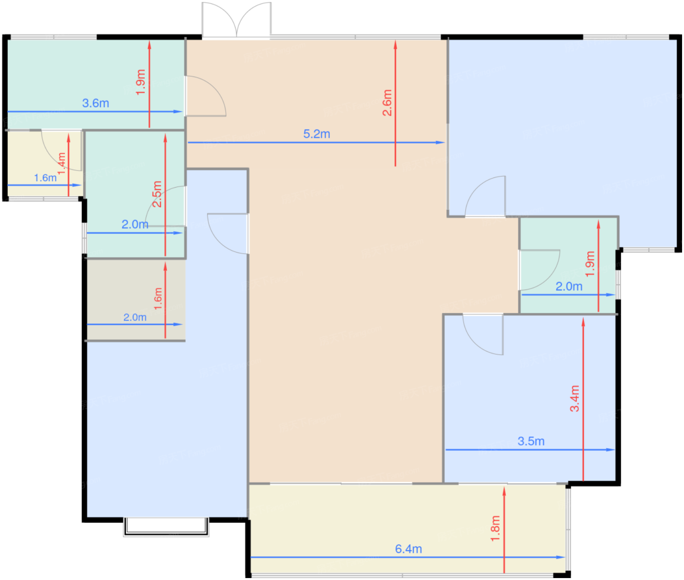标准层125平米户型