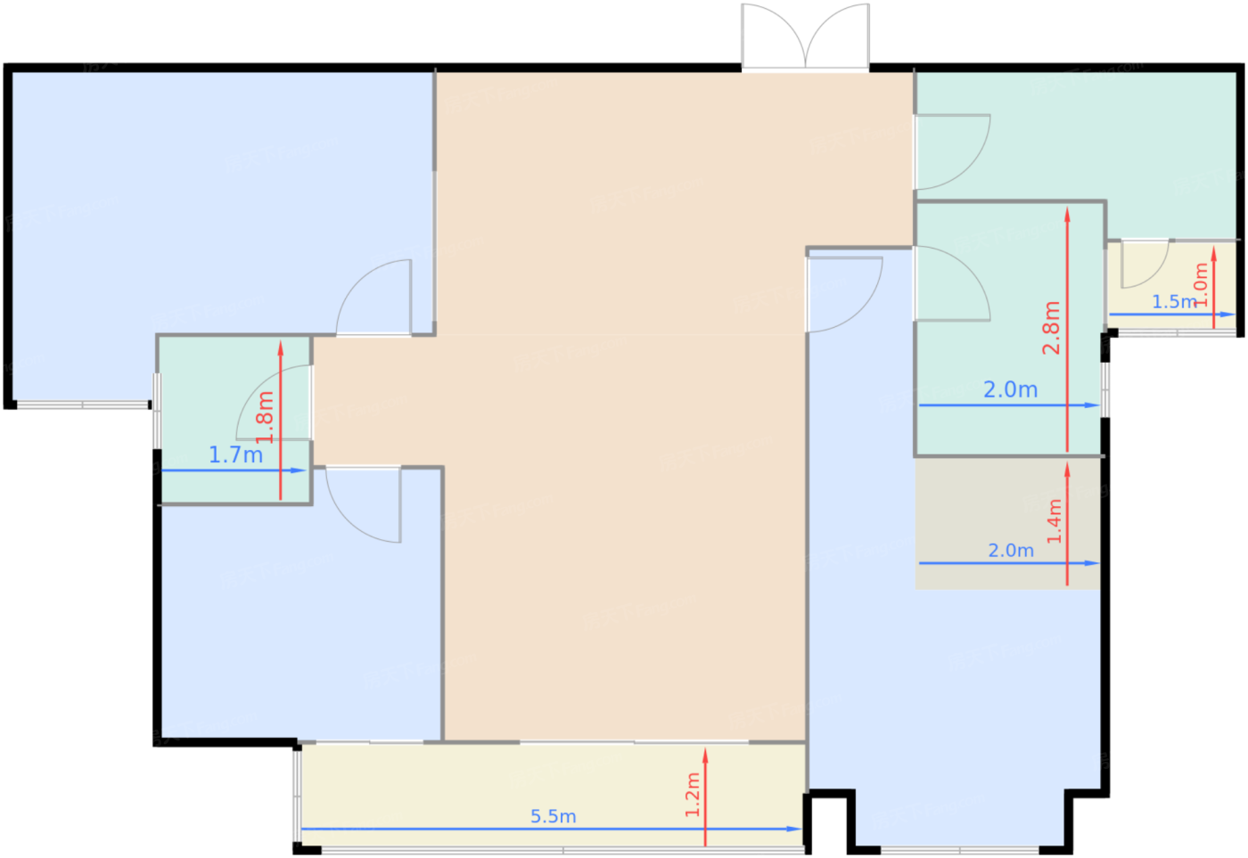 1号楼123平米户型