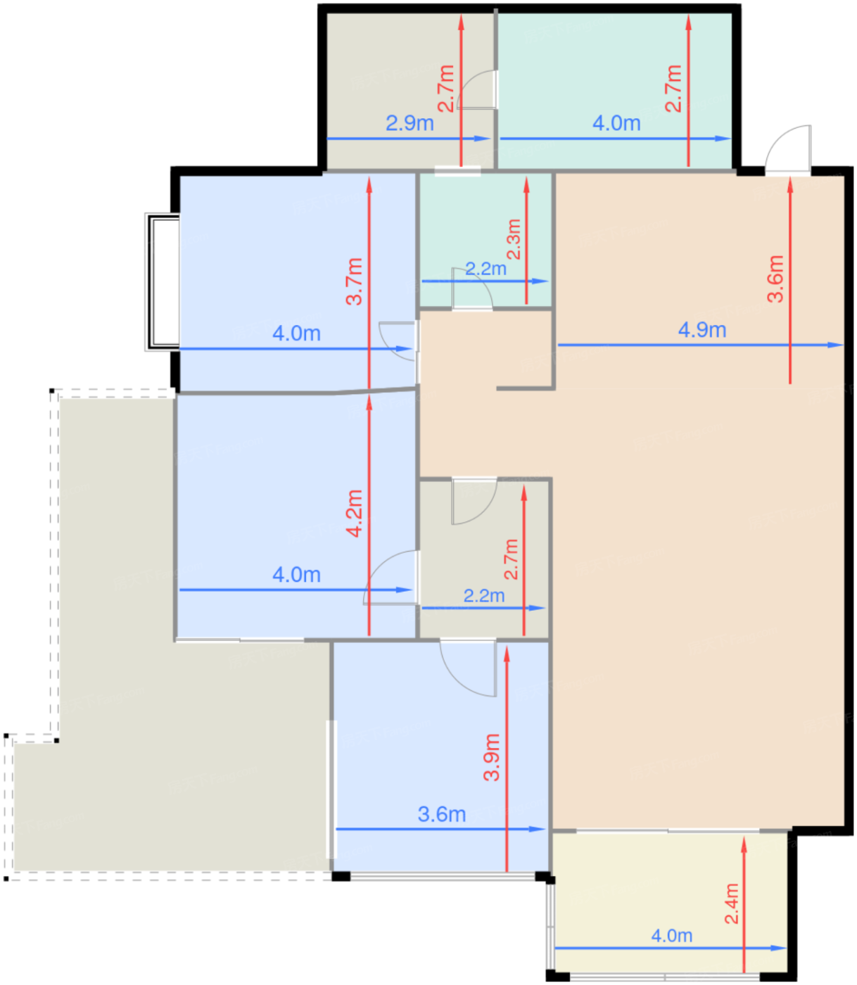 124号楼标准层D3’户型（售罄）