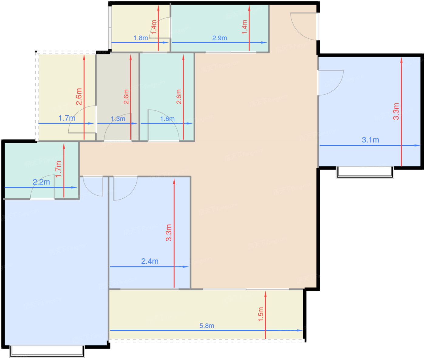 高层珑境户型标准层