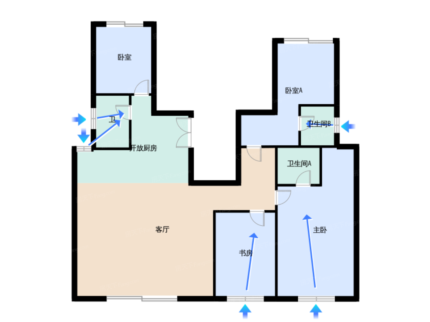 溪岸叠墅下叠户型