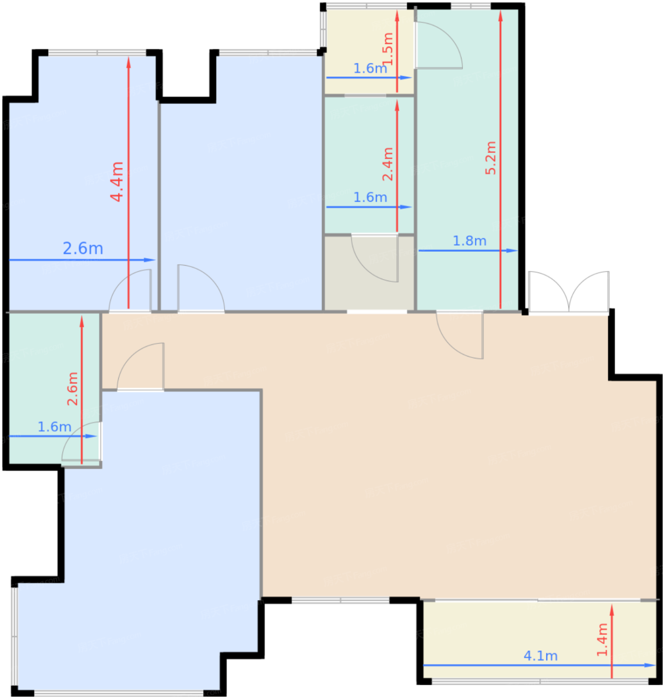洋房标准层A1户型