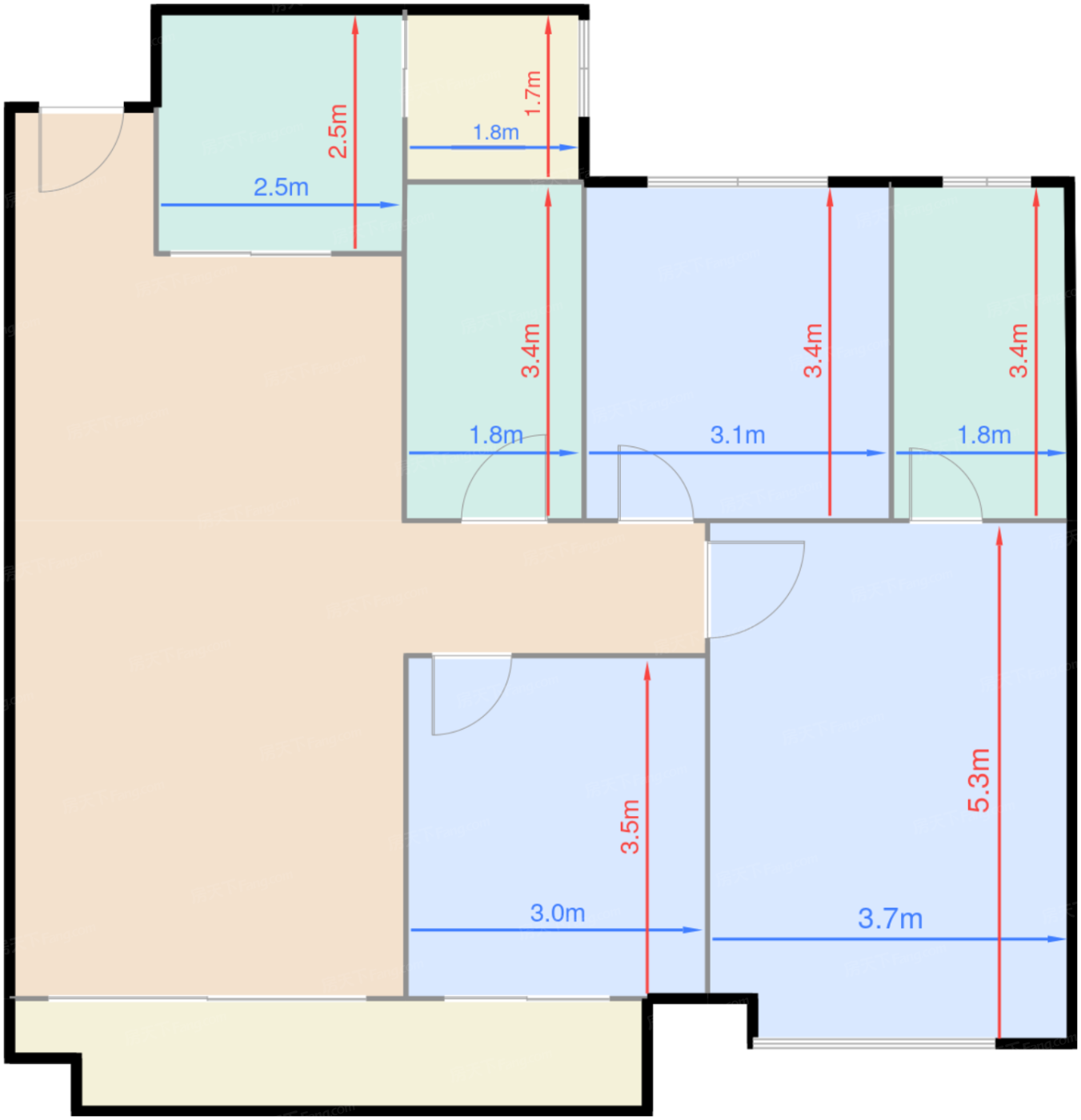 8号地块17#G2户型