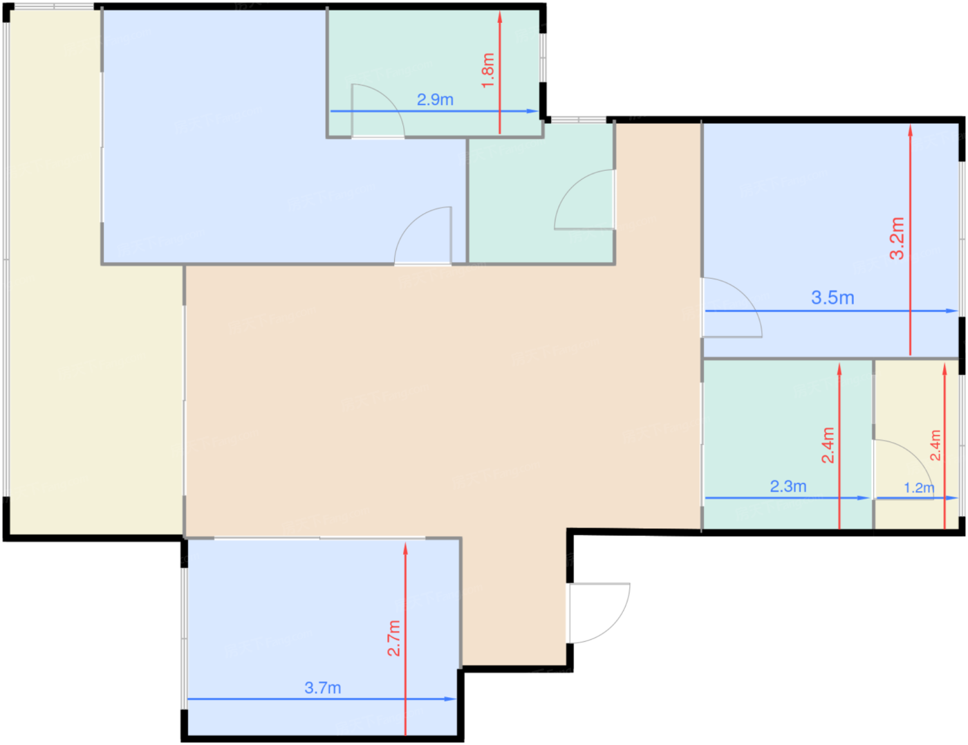 洋房 110㎡ 三室两厅双卫