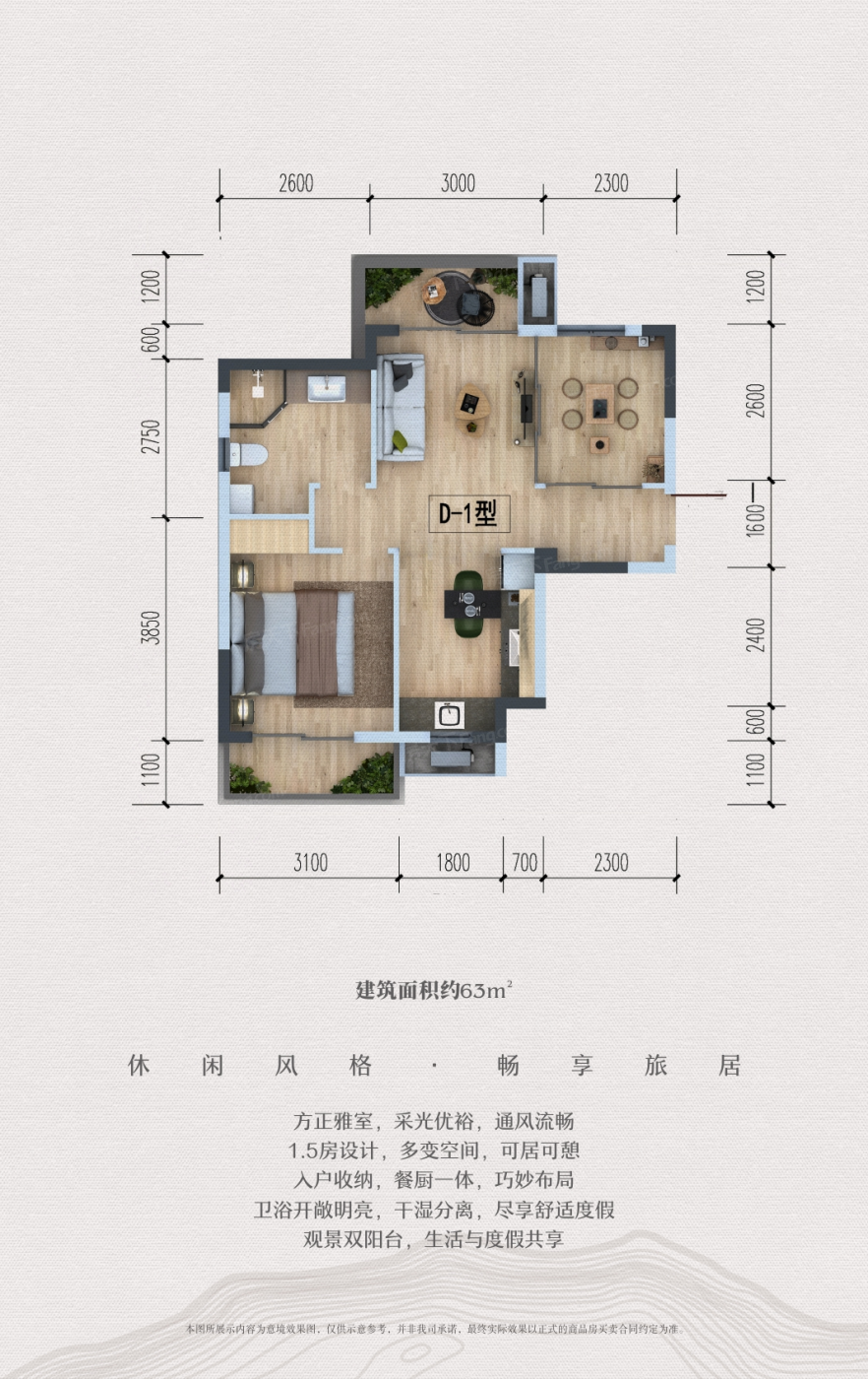 甲丁小院D-1户型