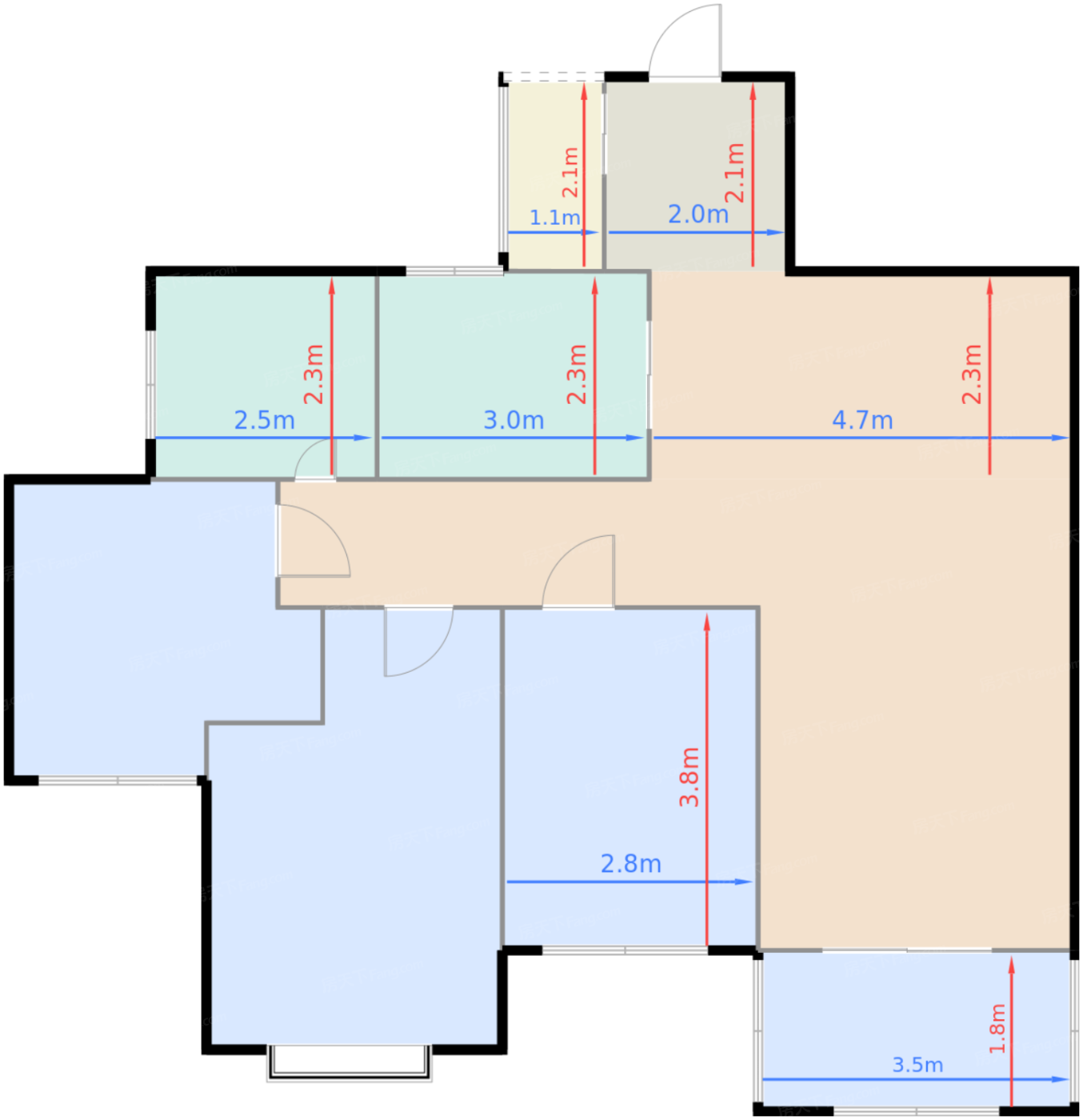 1期3、23号楼A3户型