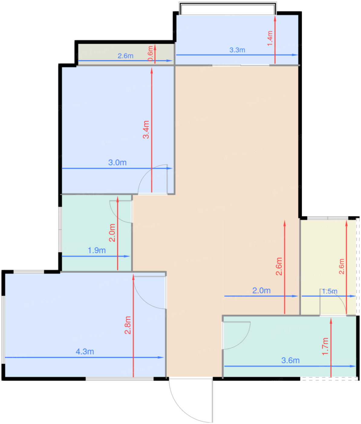 1期3、23号楼A1户型