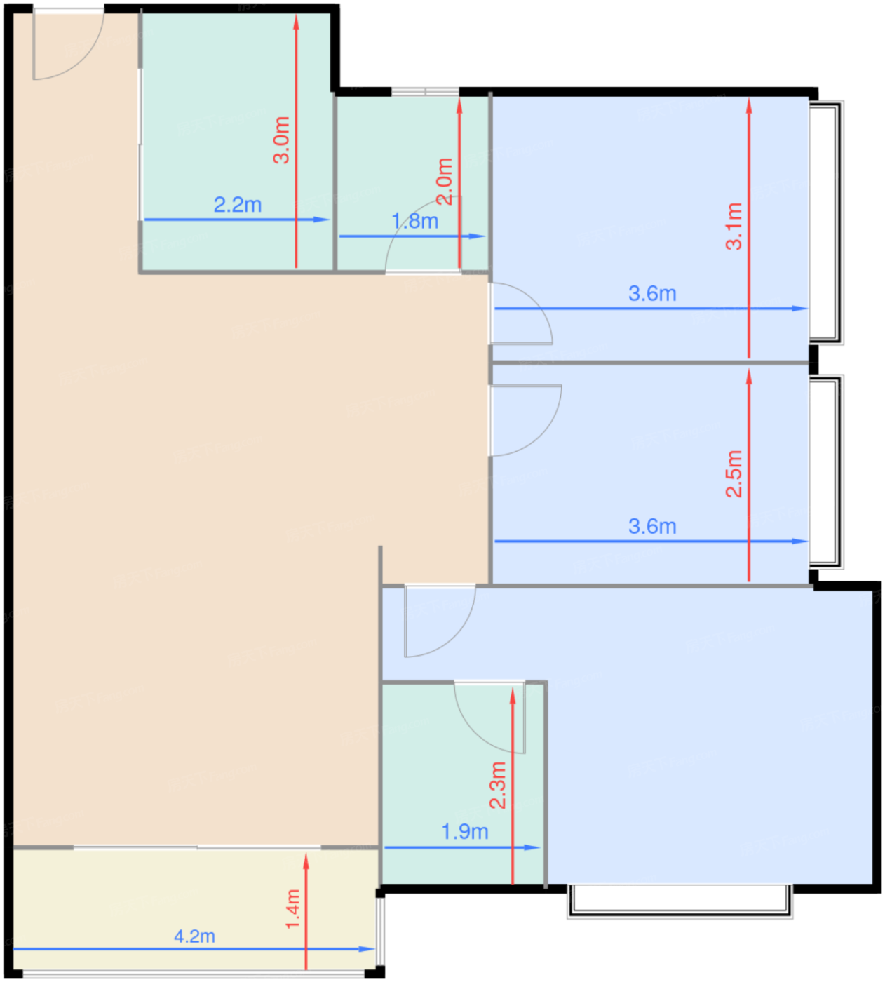 二期15、16栋A3'户型图