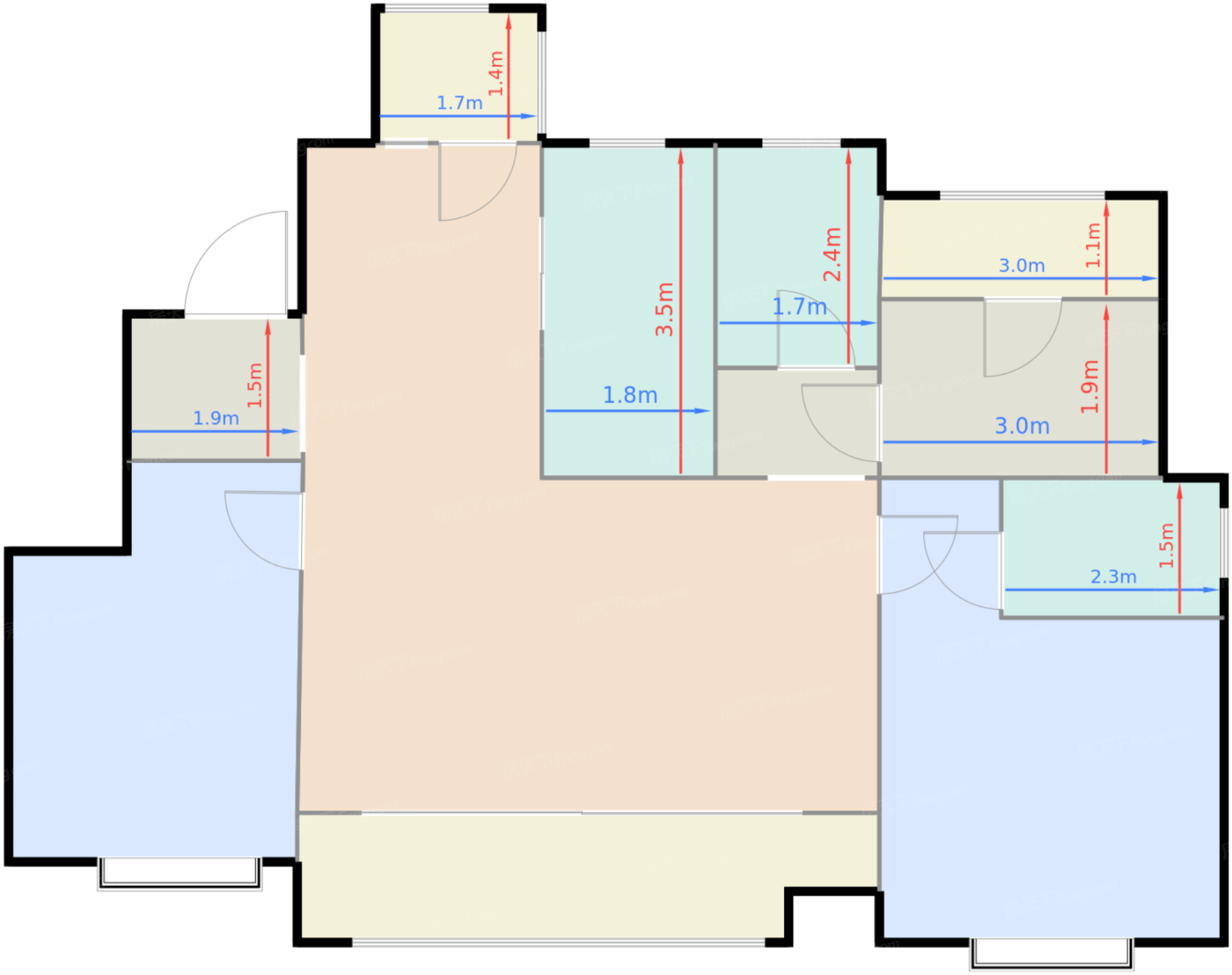 一期一批次洋房F1户型