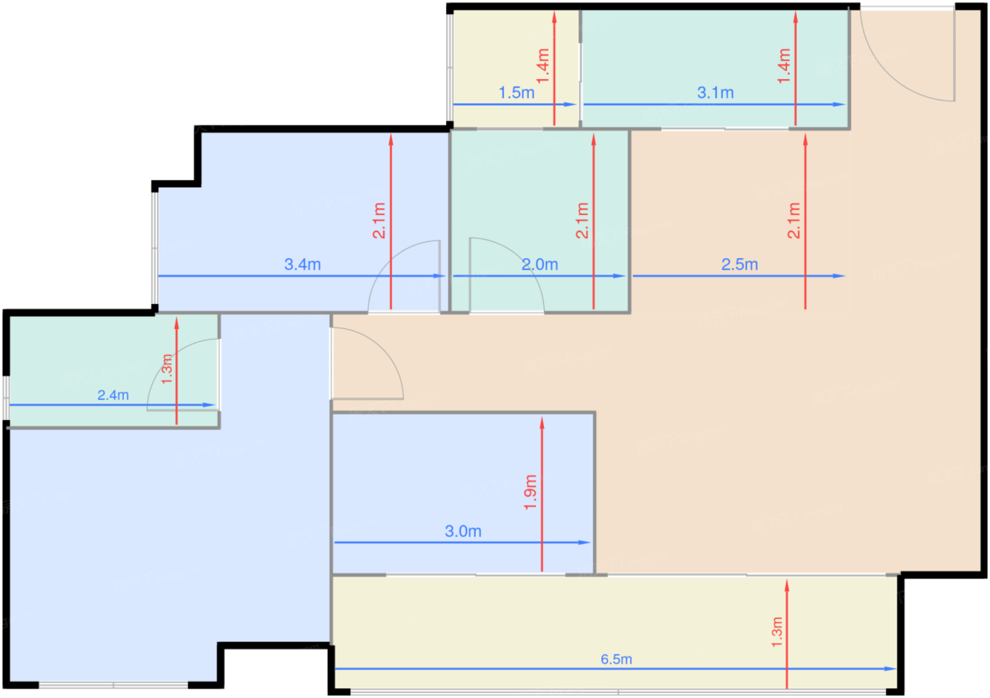 一期一批次B2户型标准层