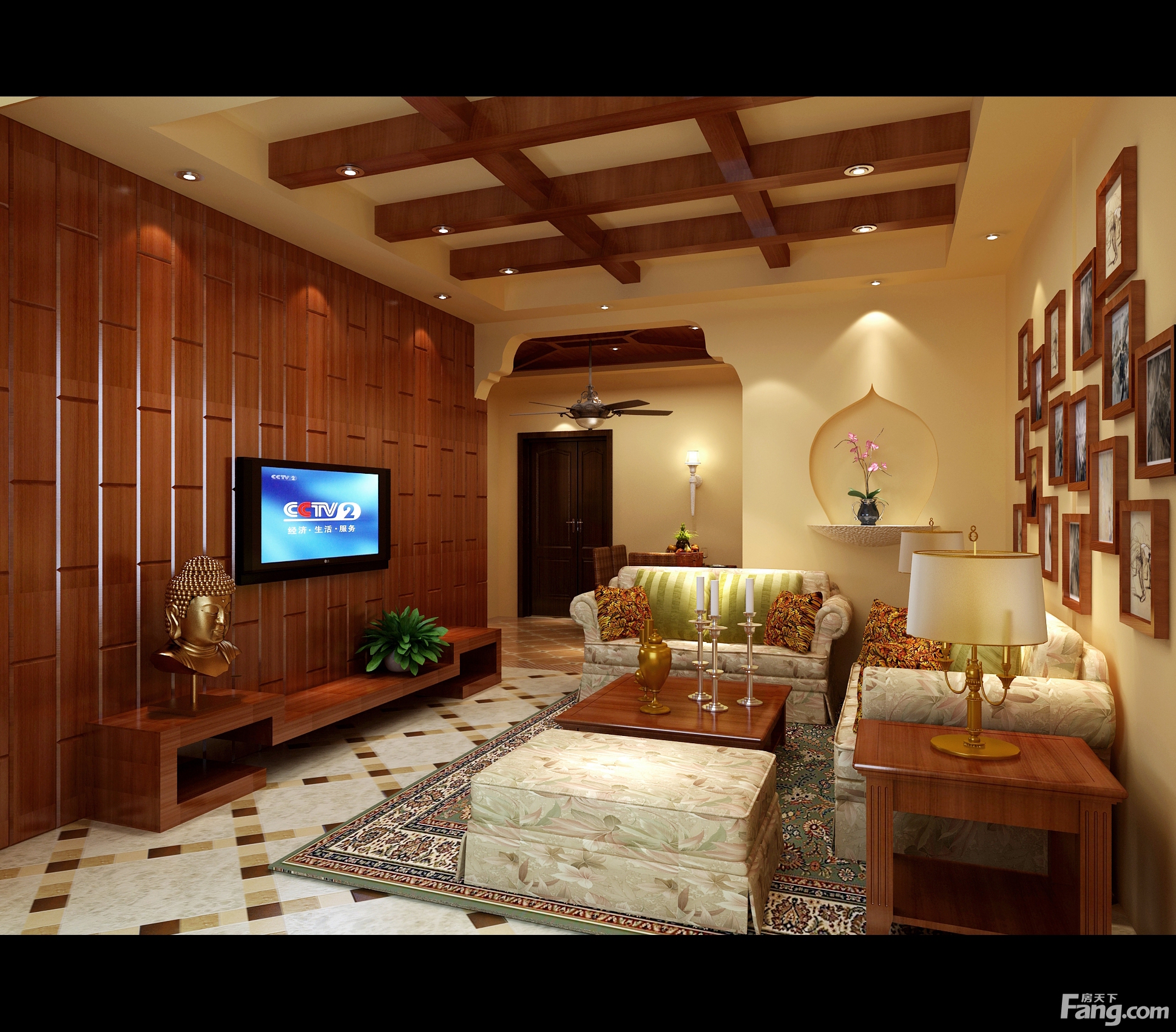 1期1、2号楼标准层C1户型