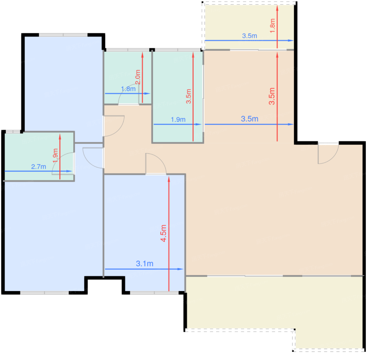 2#-6#洋房C3户型首层