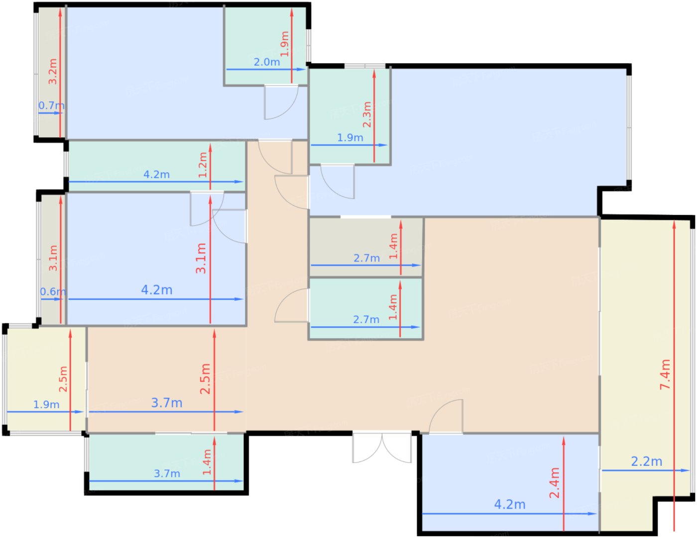 一期一批次F2户型标准层