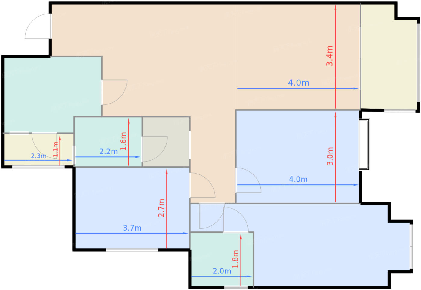 一期一批次D2户型标准层