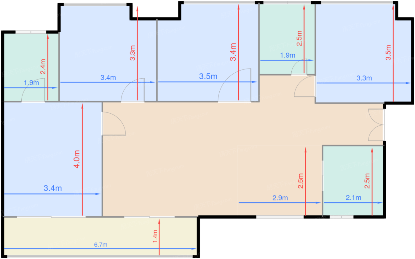 一期一批次D1户型标准层