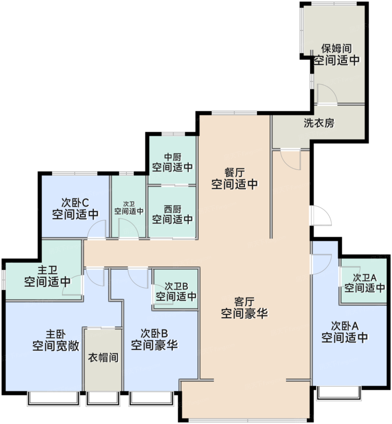 230㎡西边套户型