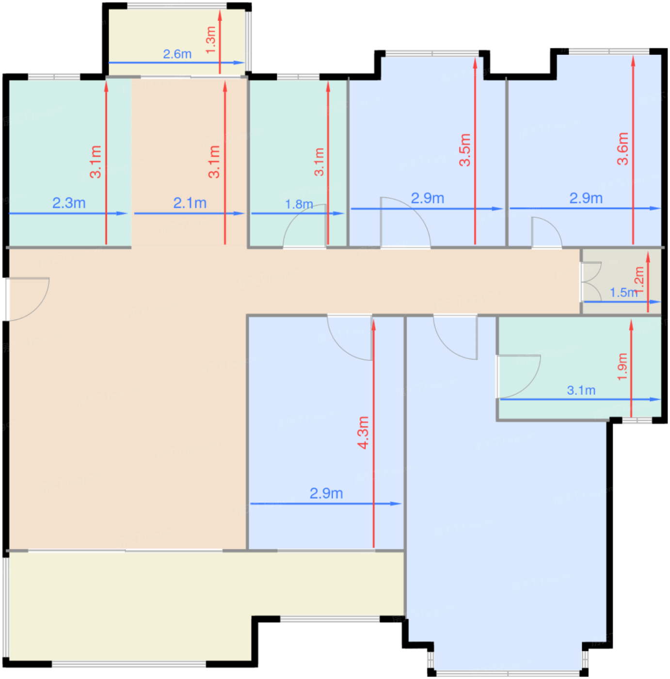 B户型标准层（4F)