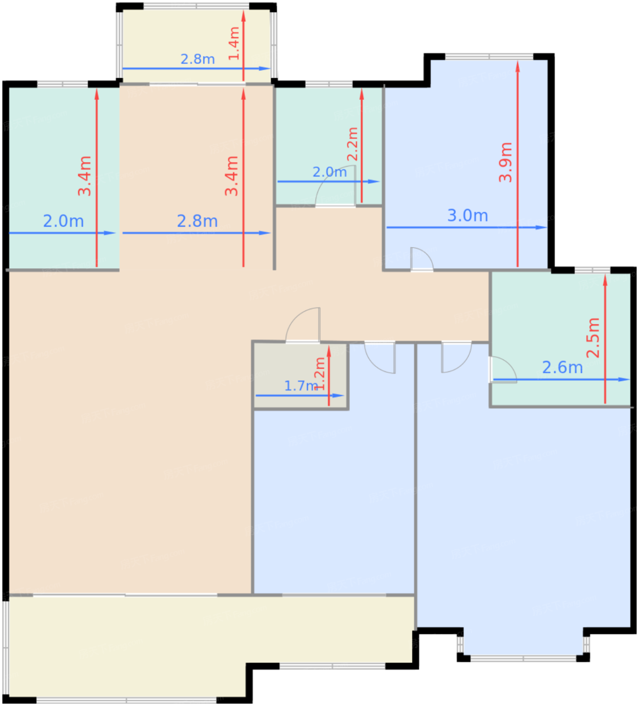 C户型标准层（4F)