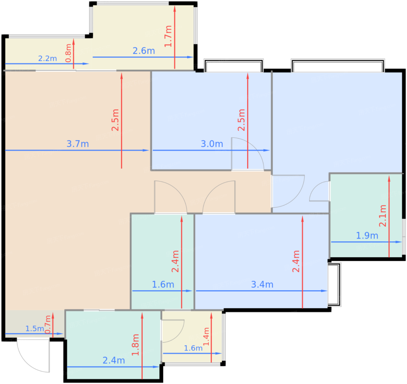 一期一批次E2户型标准层