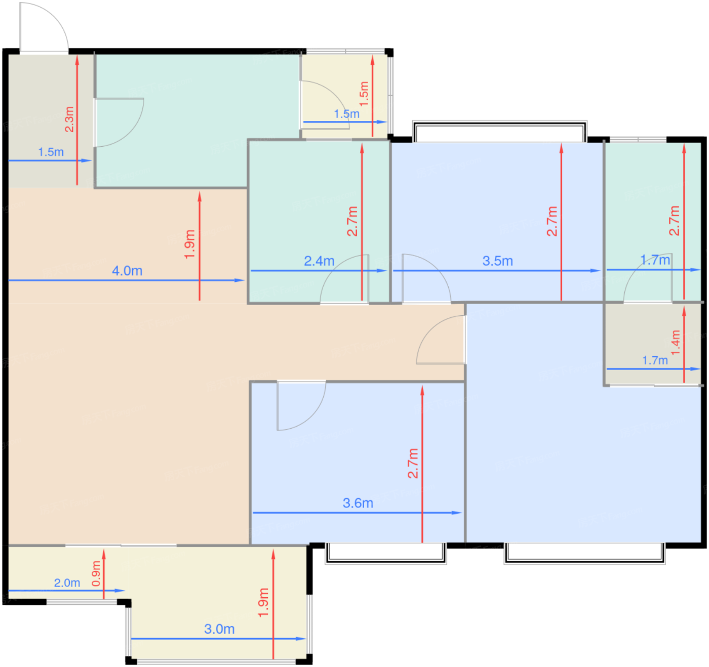 一期一批次C1户型标准层