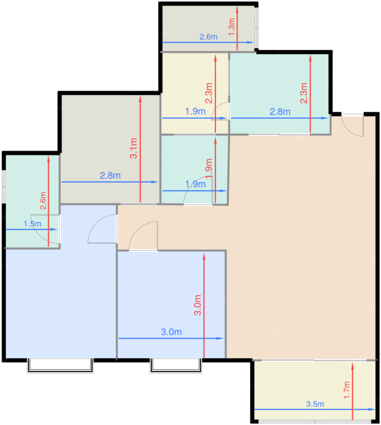 4号楼标准层B3户型