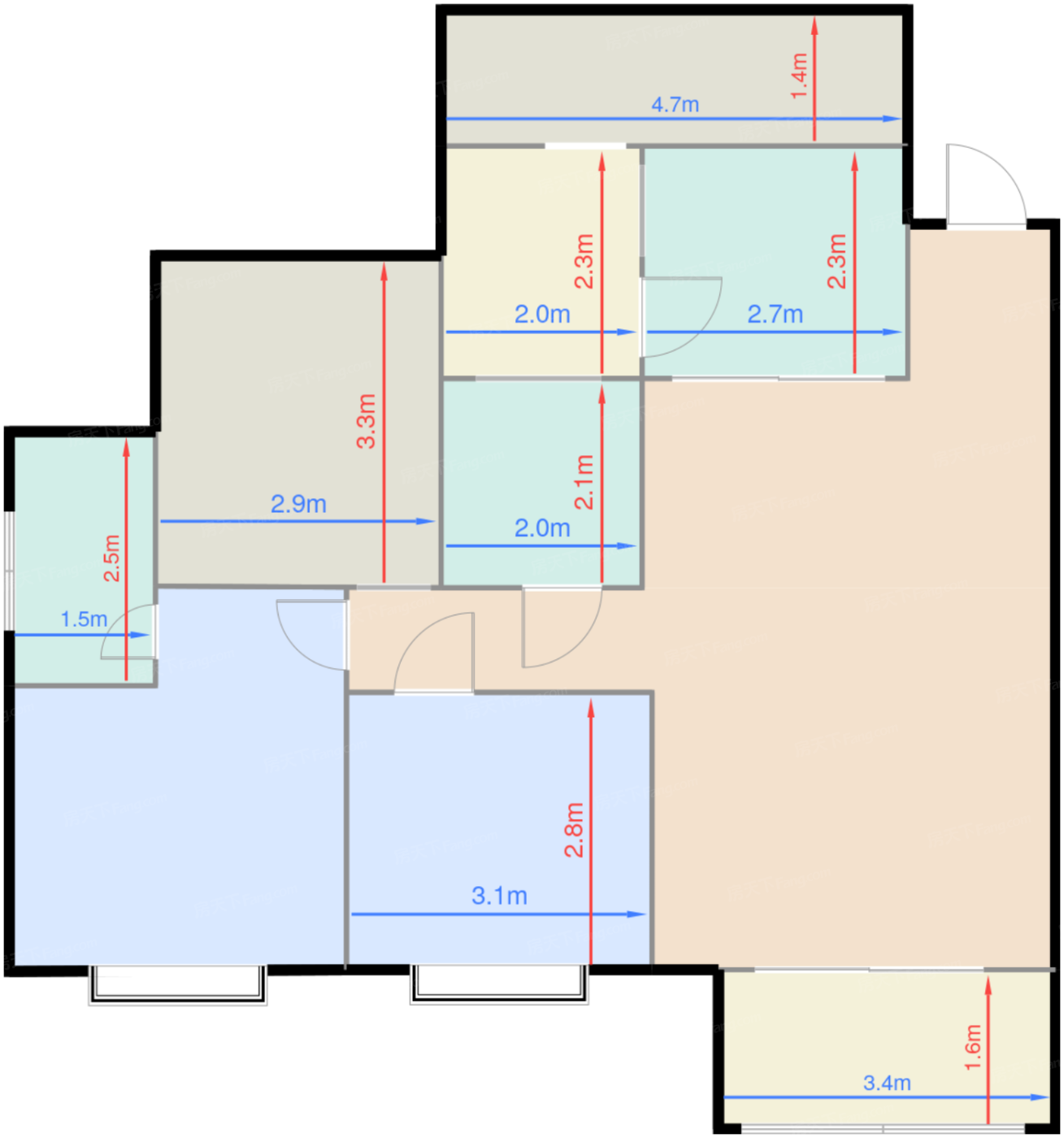 4号楼标准层C4户型