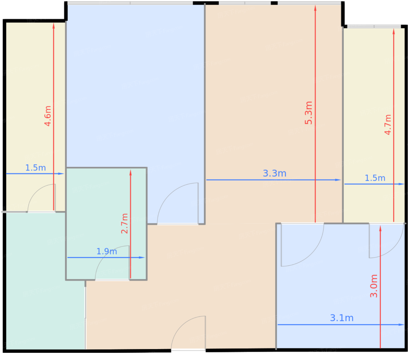 7号楼标准层A户型（售罄）