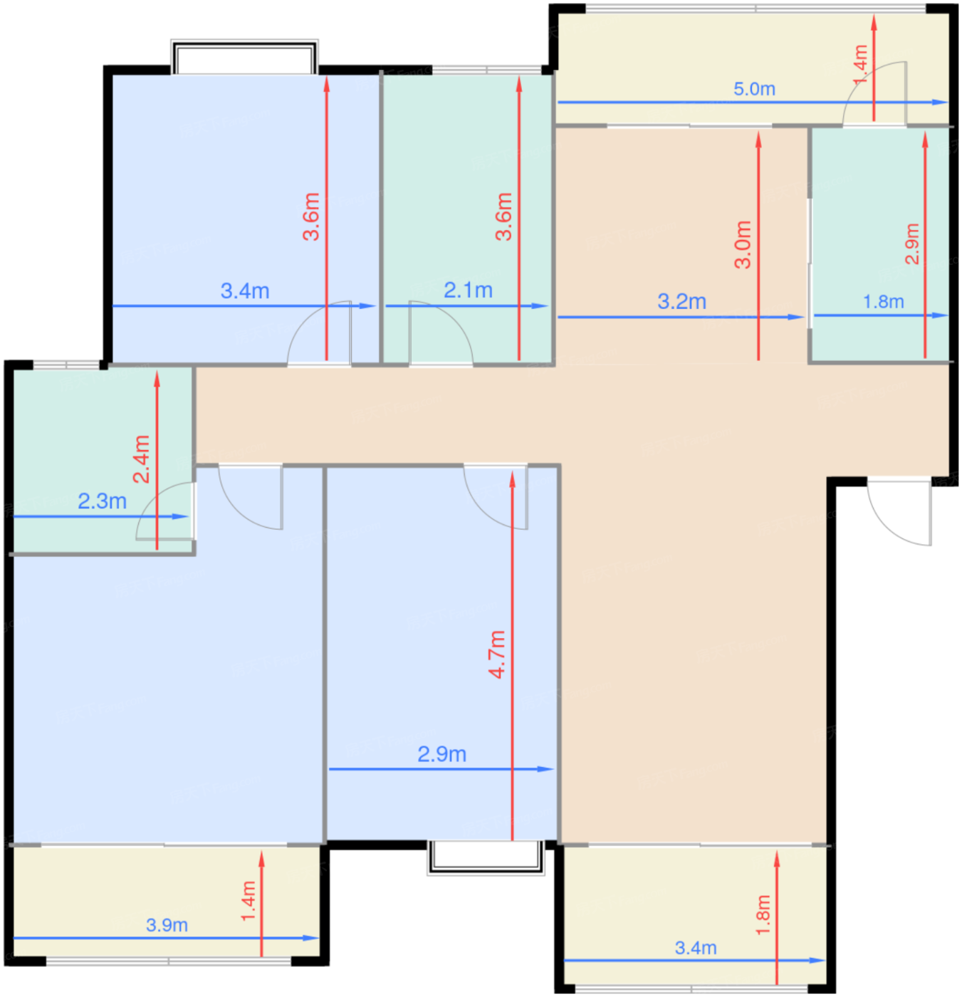 1期12号楼B1户型