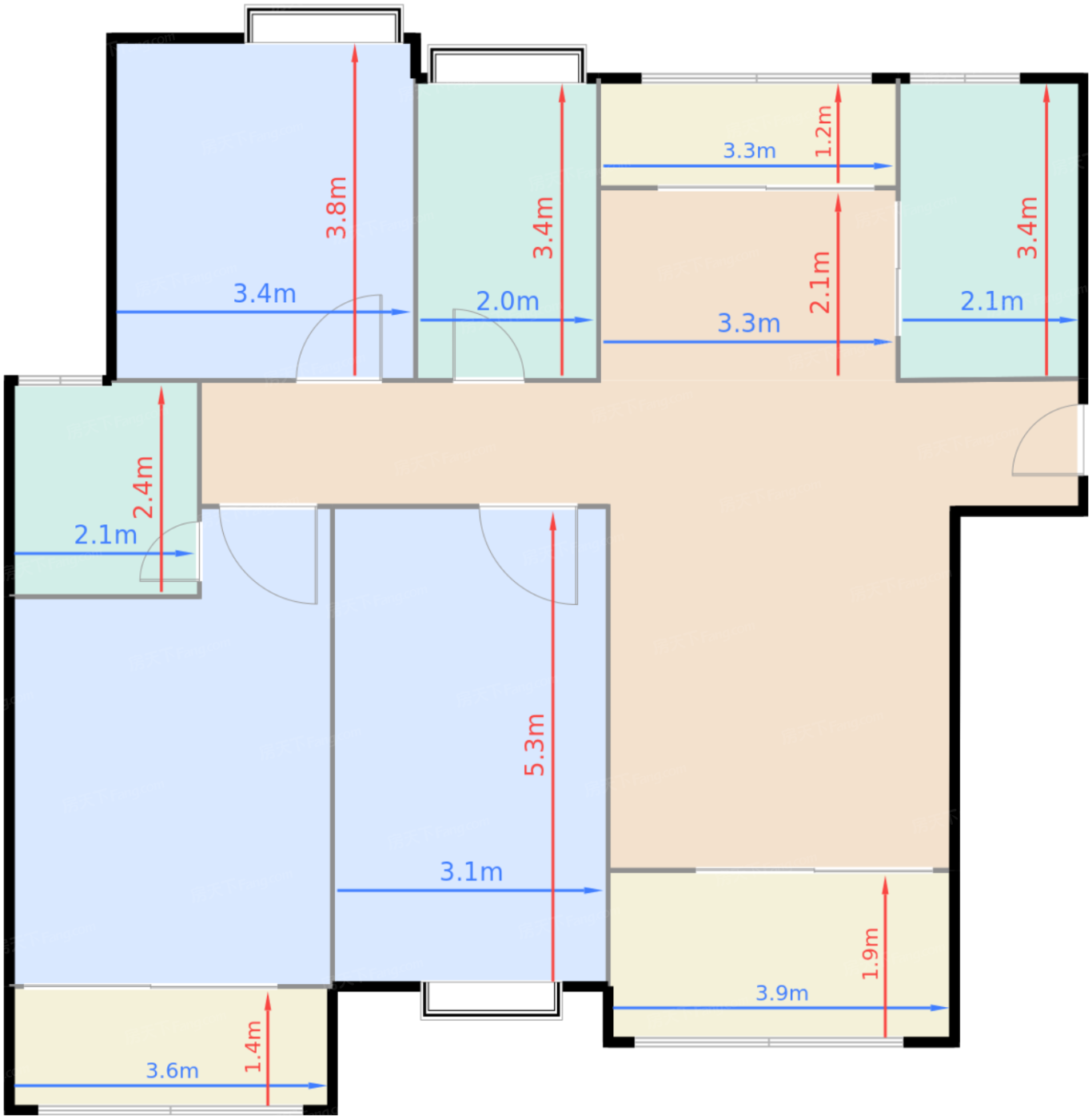 1期10号楼E1户型