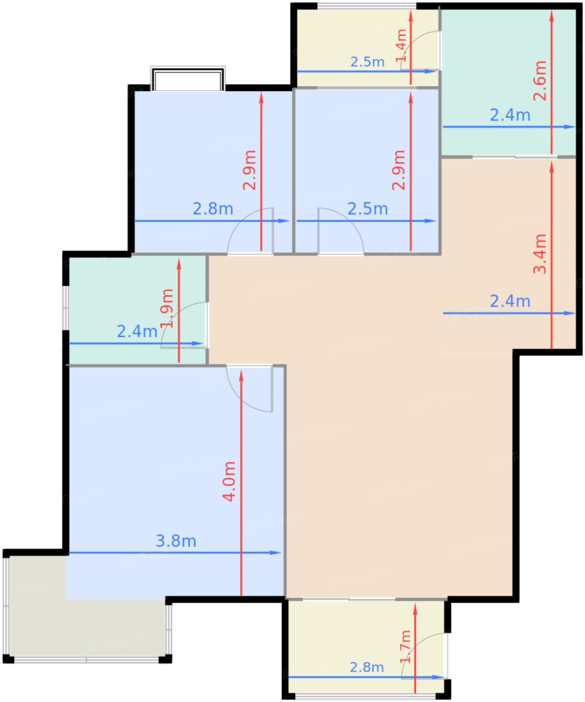 一期9、10号楼标准层C户型（售罄）