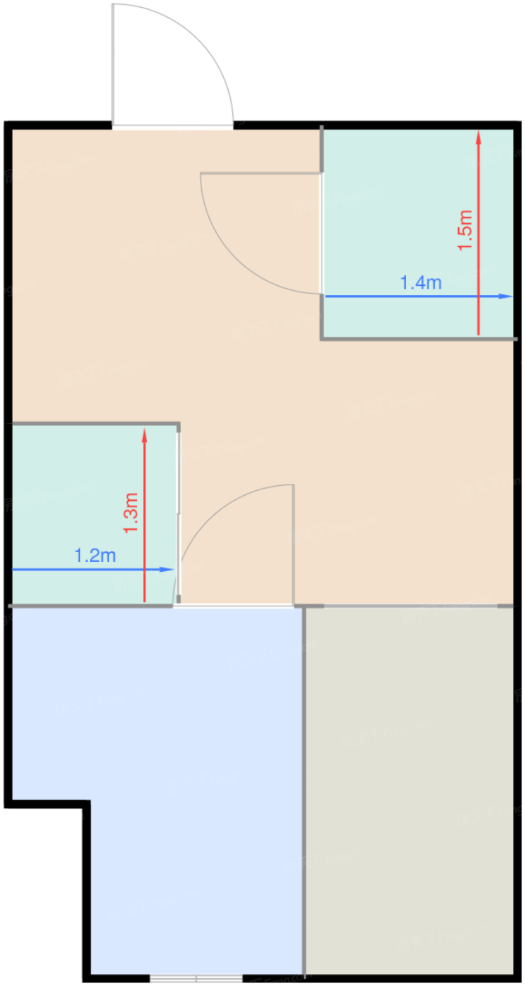 一期8号楼标准层A户型