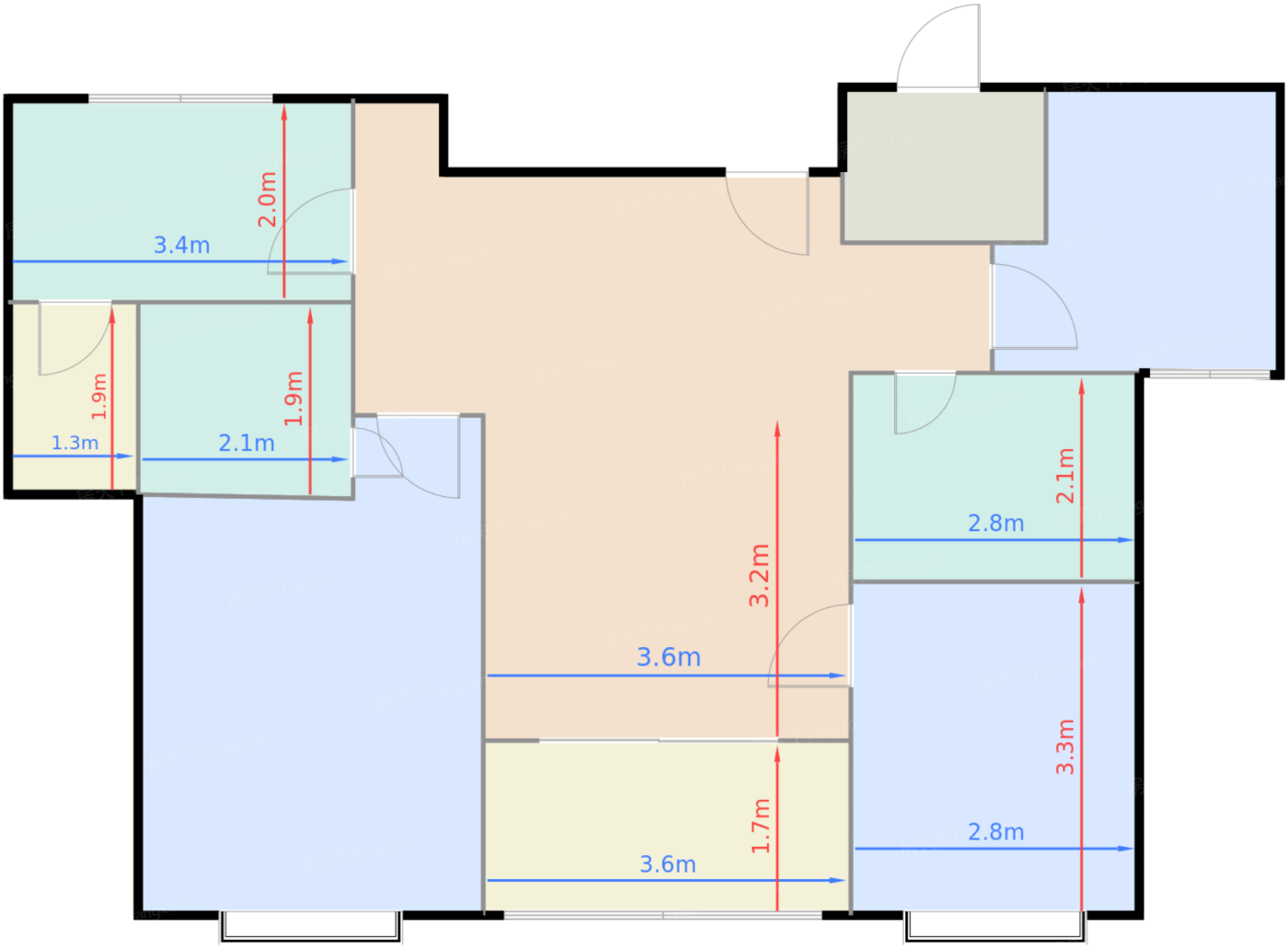 雅光97.01㎡户型