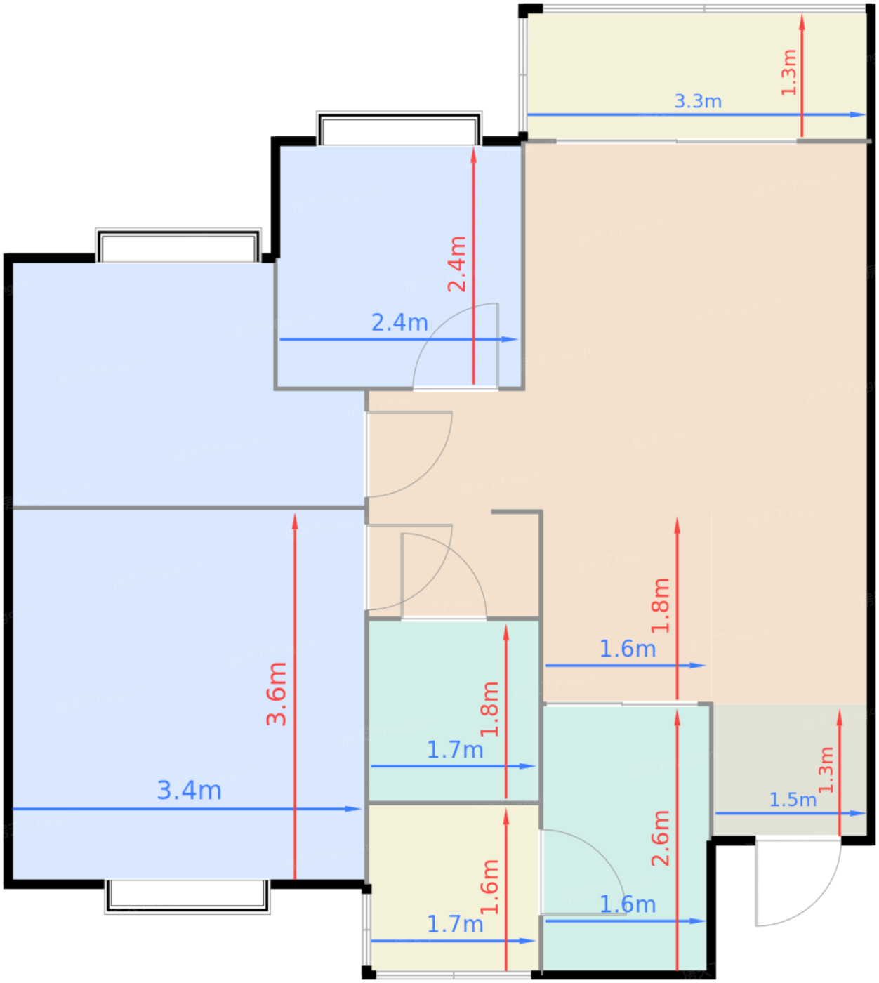睿光95.92㎡户型