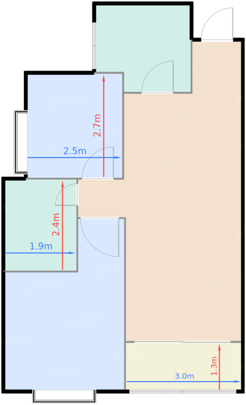 辰光74.08㎡户型