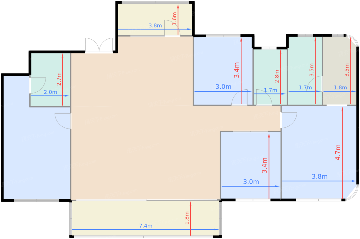 165㎡四室三厅三卫