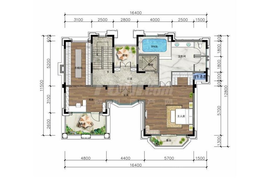 二期独栋520平户型