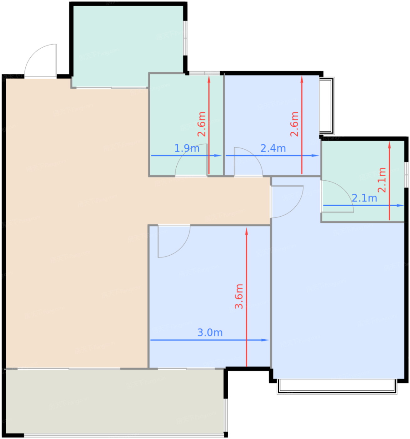 97平米舒居三房