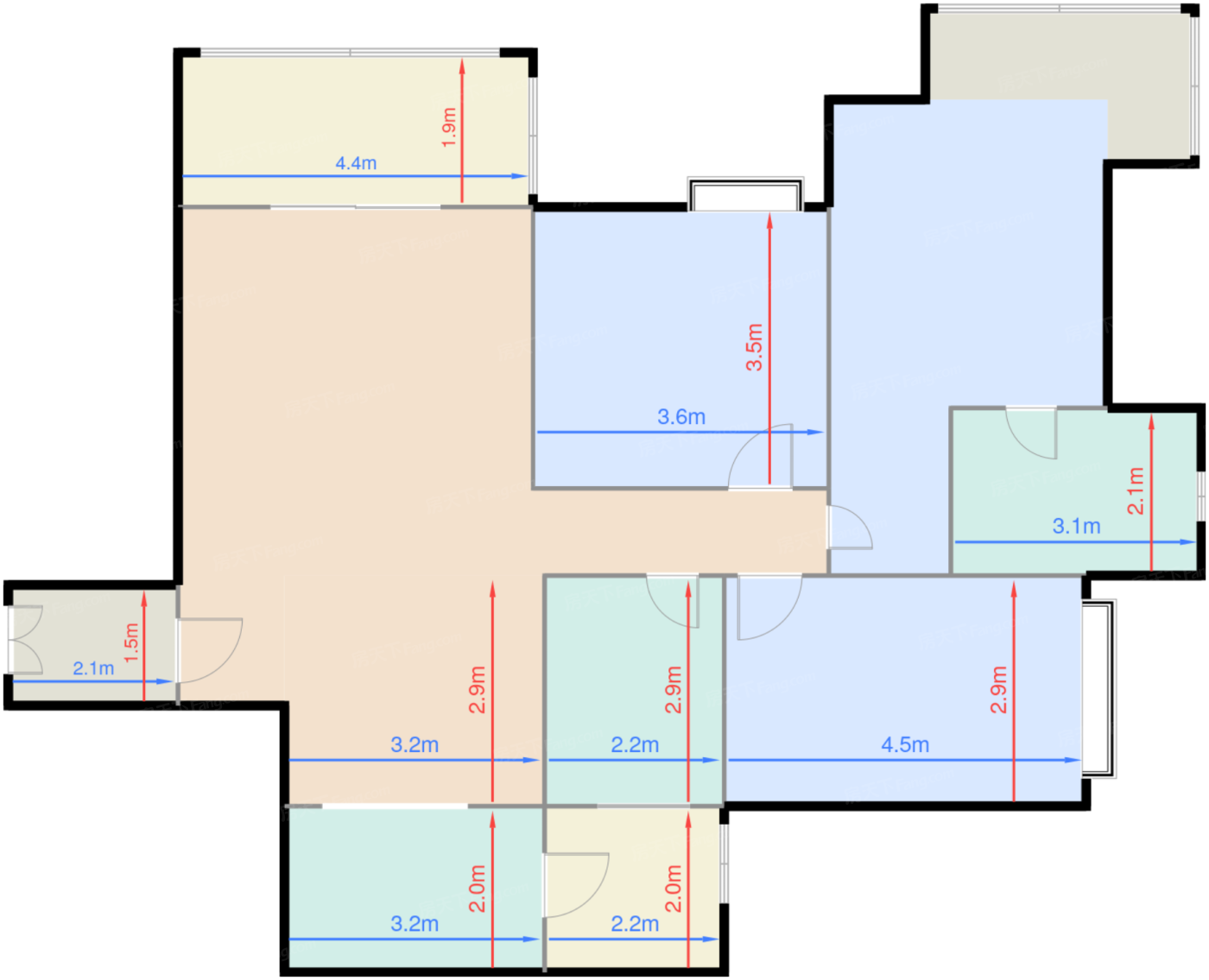 16栋标准层141平户型